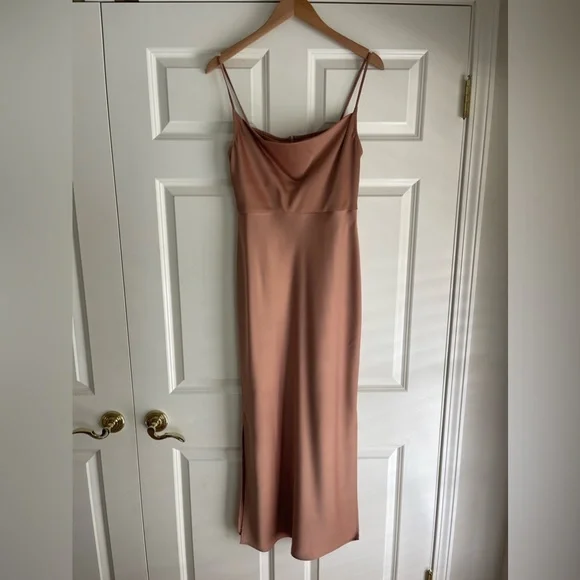 Cali Satin Charmeuse Midi Dress - Picture 8 of 16